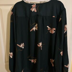 Ava & Viv Floral Blouse 2x NWT